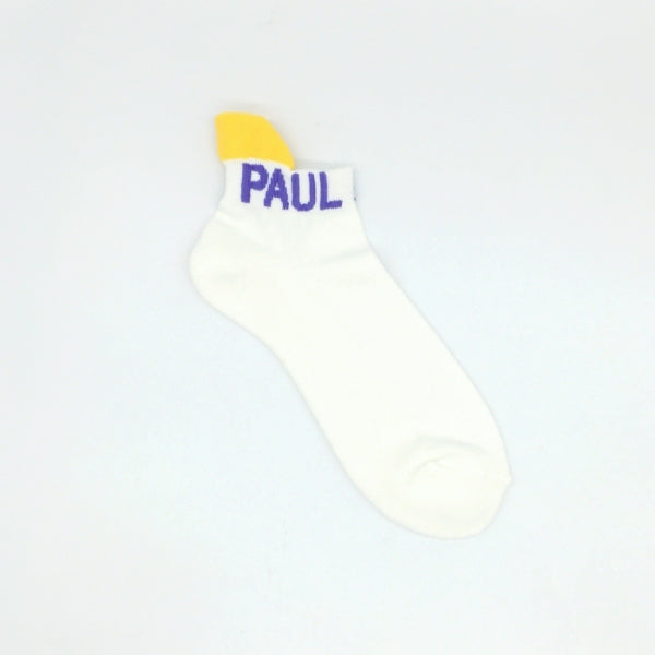 【メンズ】べロ付き無地PAUL & JOEロゴ柄(ホワイト)