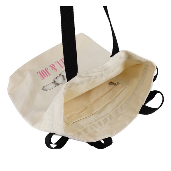 キャンバス・フォトプリント トートバッグ アイボリー