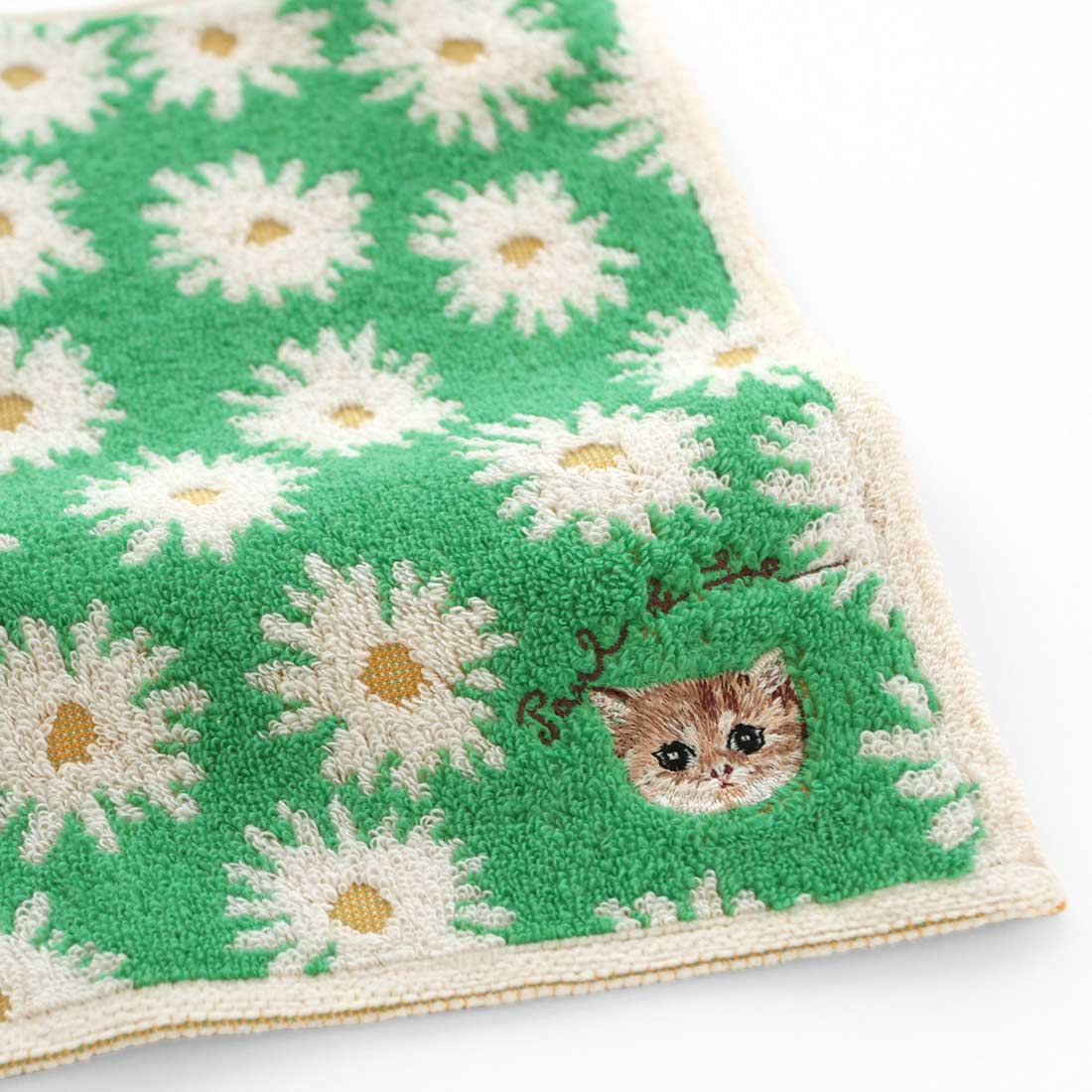 タオルハンカチ（グリーン）