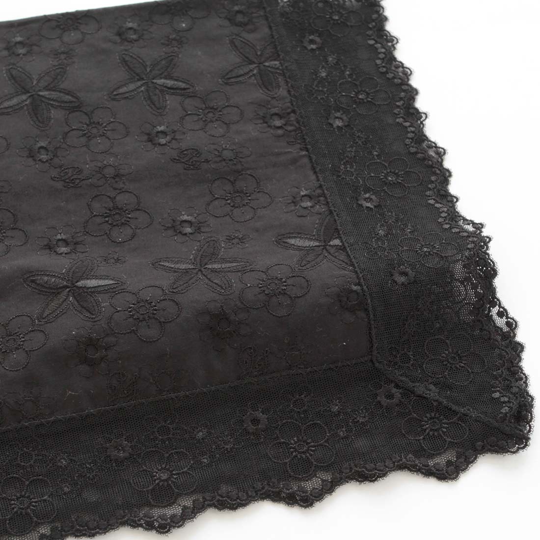 レースハンカチ（ブラック）