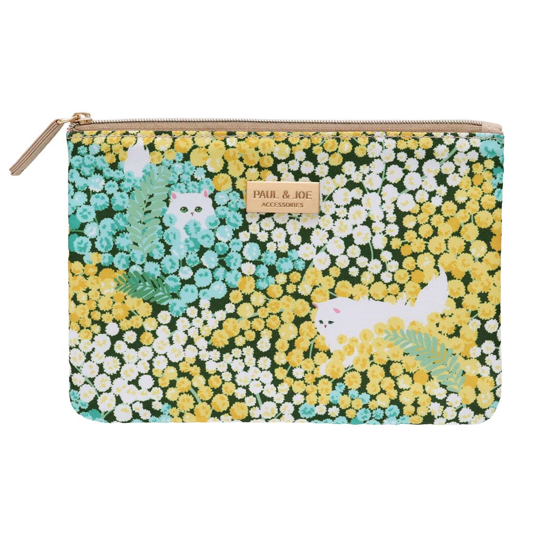 【ミモザ】ポーチ（グリーン）