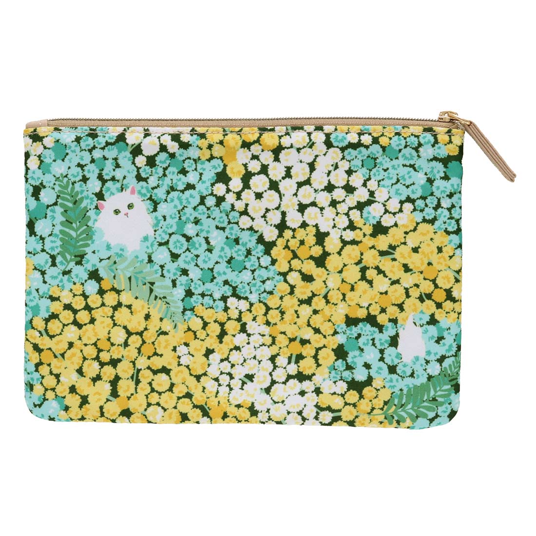 【ミモザ】ポーチ（グリーン）