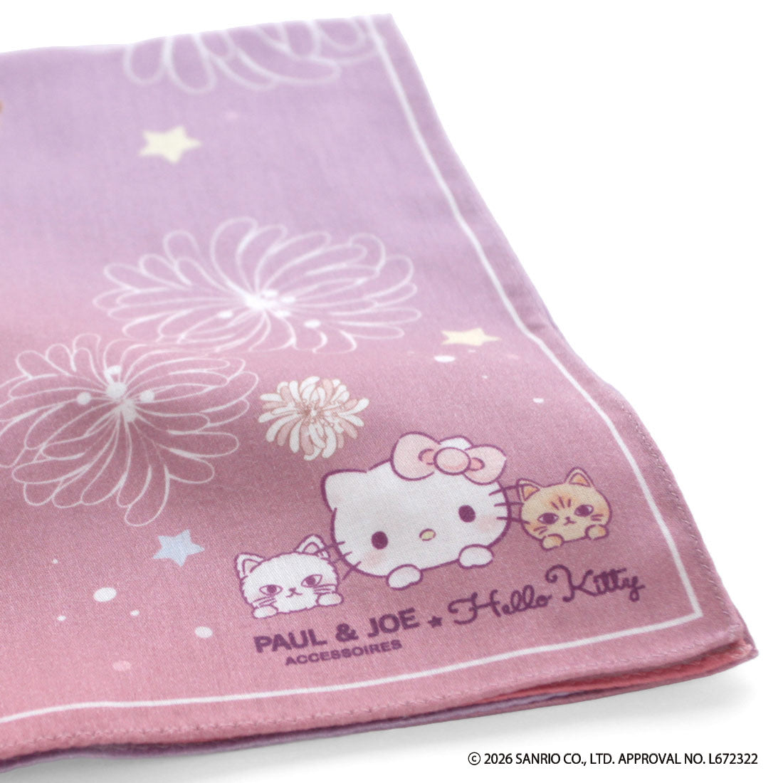 【HELLO KITTY】プリントハンカチ