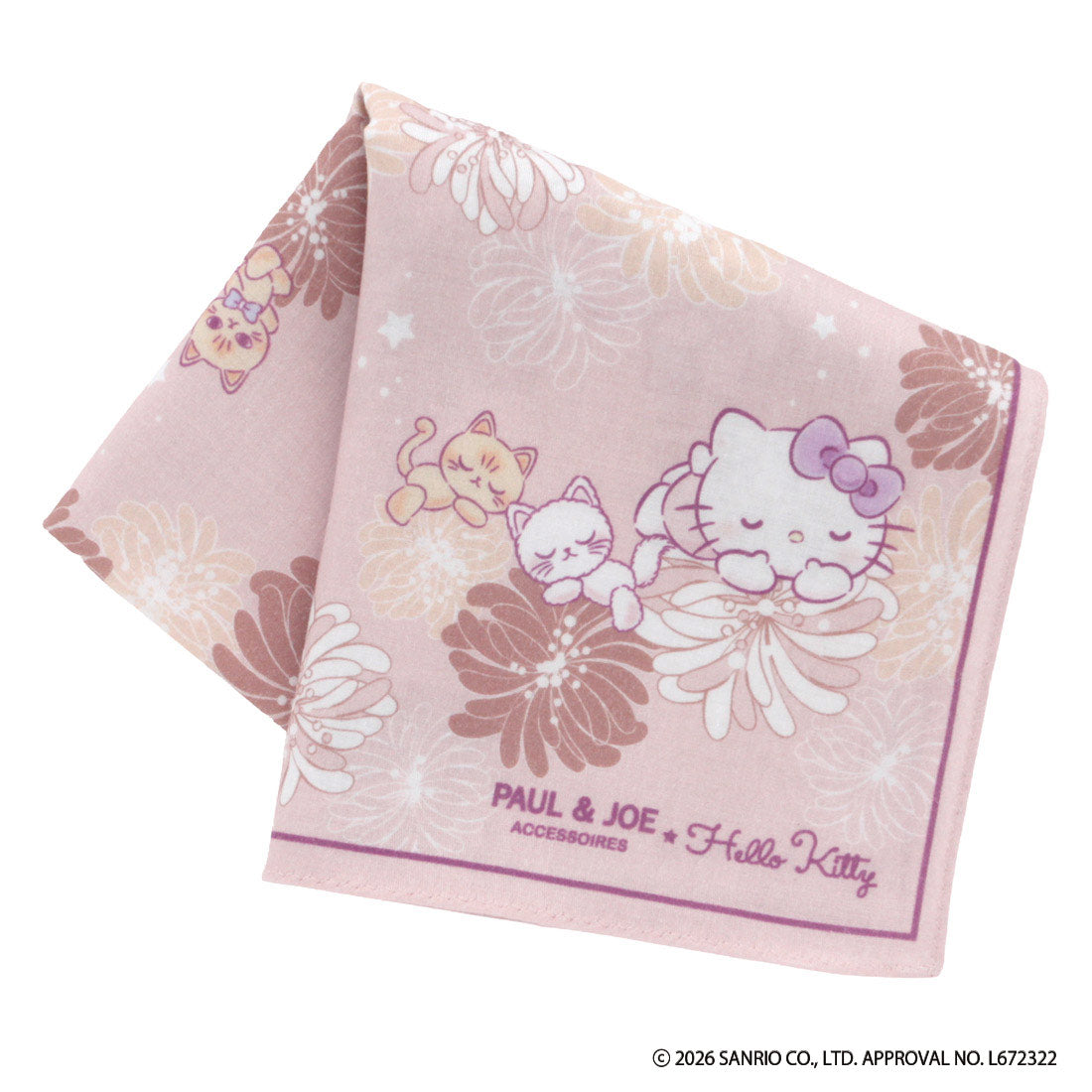 【HELLO KITTY】プリントハンカチ