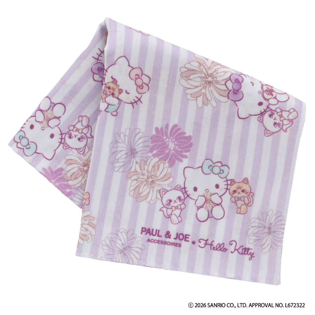 【HELLO KITTY】プリントハンカチ