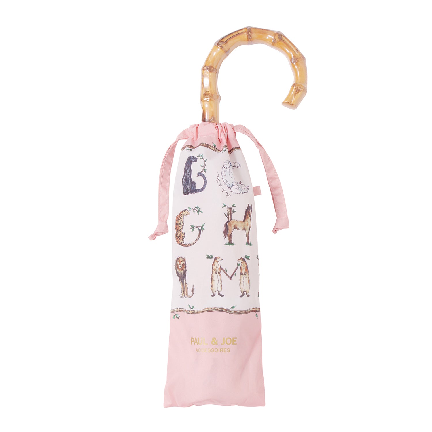 折りたたみ傘　ABC　Garden　ピーチ