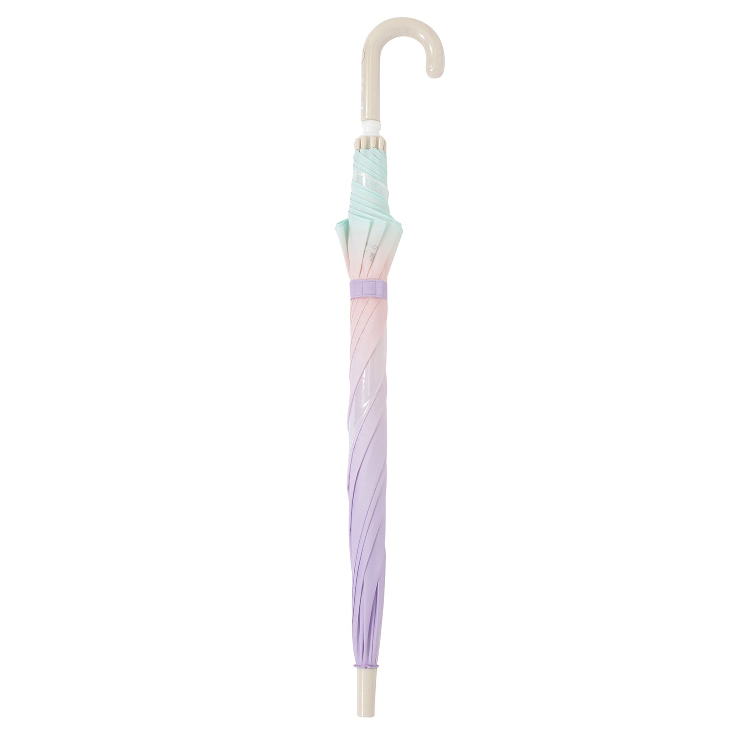＜55cm＞ 子供長傘　グラデーション　ラベンダー