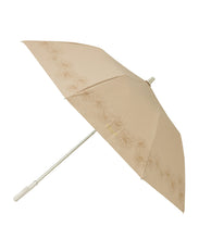 日傘（晴雨兼用）　曲り手折りたたみクリザンテーム　コスメカラー　ベージュ