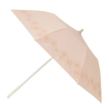 日傘（晴雨兼用）　曲り手折りたたみクリザンテーム　コスメカラー　ペールオレンジ