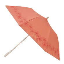 日傘（晴雨兼用）　曲り手折りたたみクリザンテーム　コスメカラー　オレンジ