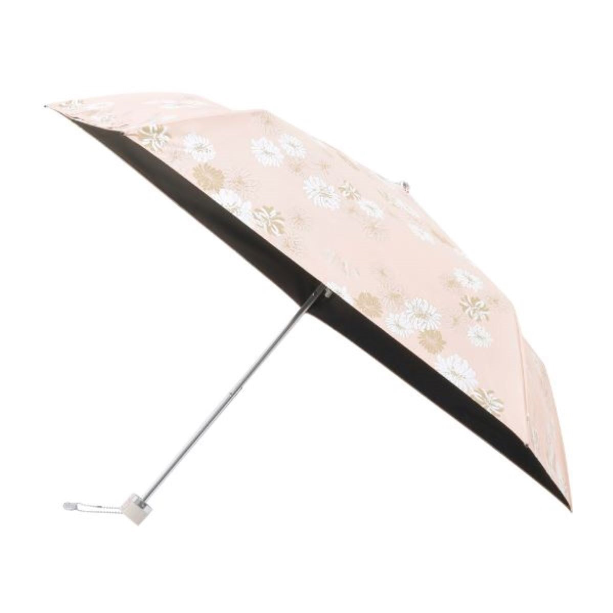 日傘（晴雨兼用）　折りたたみ傘　クリザンテーム　ピーチ