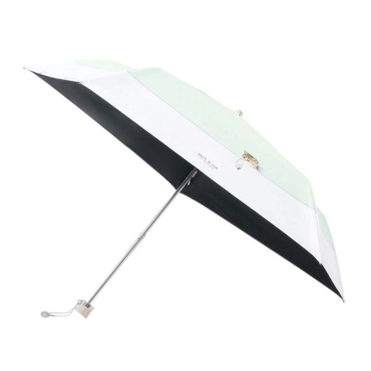 日傘（晴雨兼用）　折りたたみ傘　スィンギングヌネット　ミントグリーン