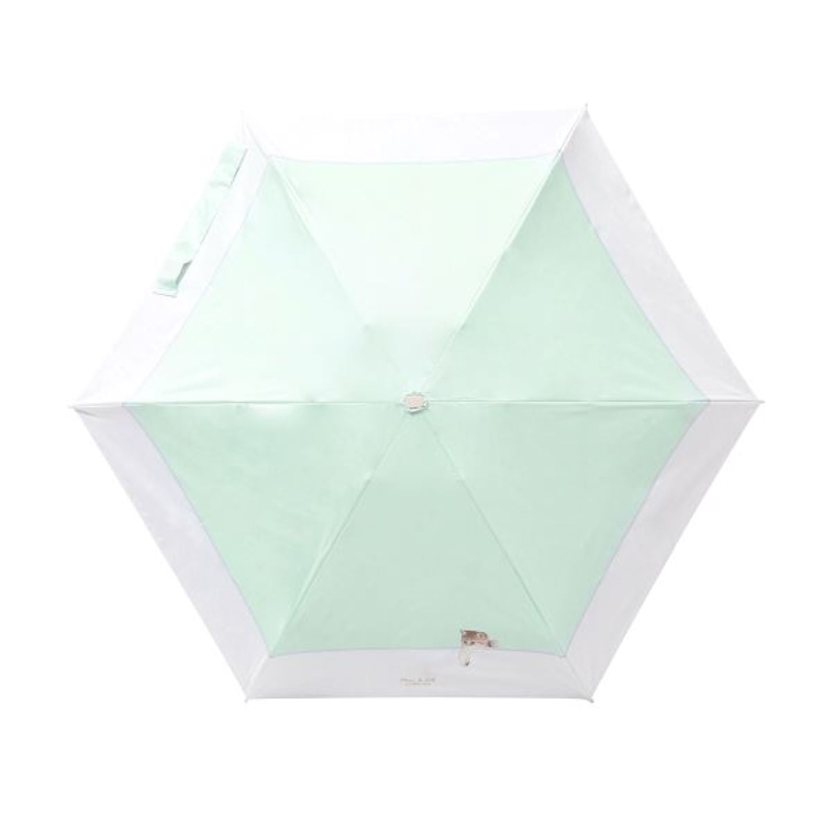 日傘（晴雨兼用）　長傘　スィンギングヌネット　ミントグリーン