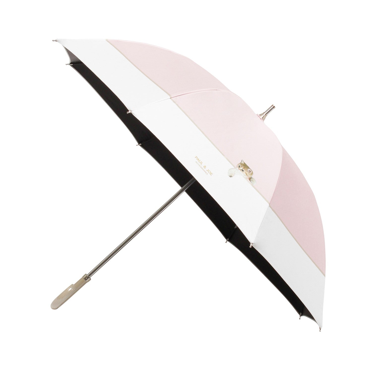 日傘（晴雨兼用）　長傘　スィンギングヌネット　ペールピンク