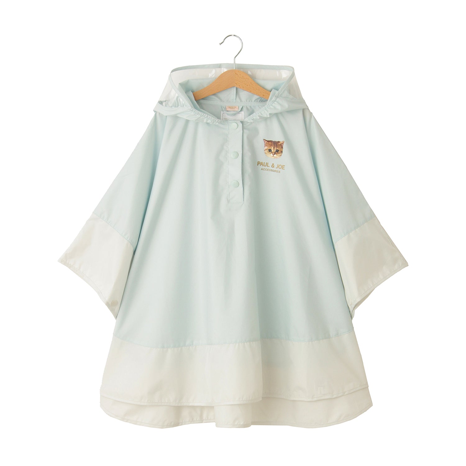 子供用レインポンチョ　ヌネット×ネコみみ
