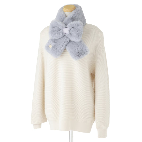 ファーリボンマフラー ペールスカイ｜ポール ＆ ジョー公式オンライン