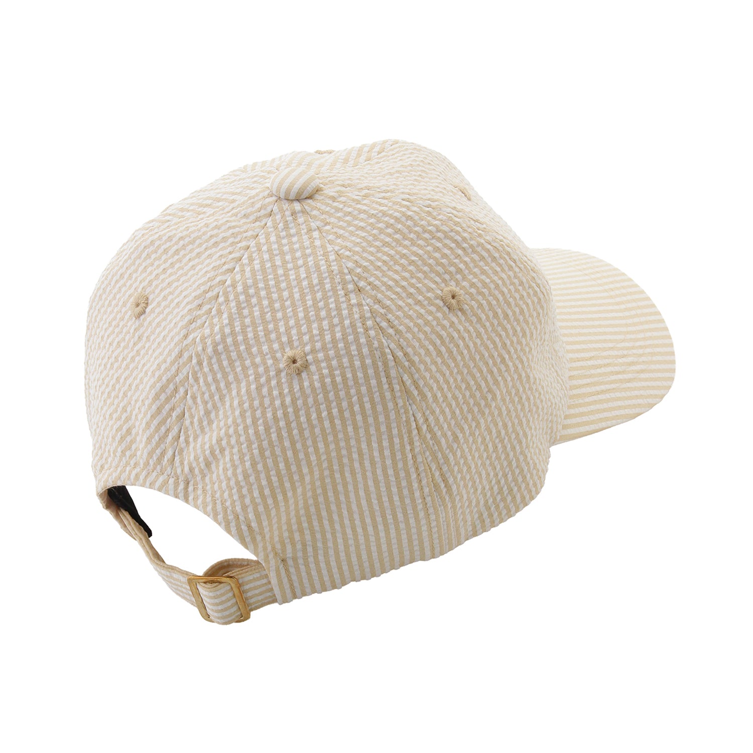 キャップ　ロゴ刺繍　ライトイエロー