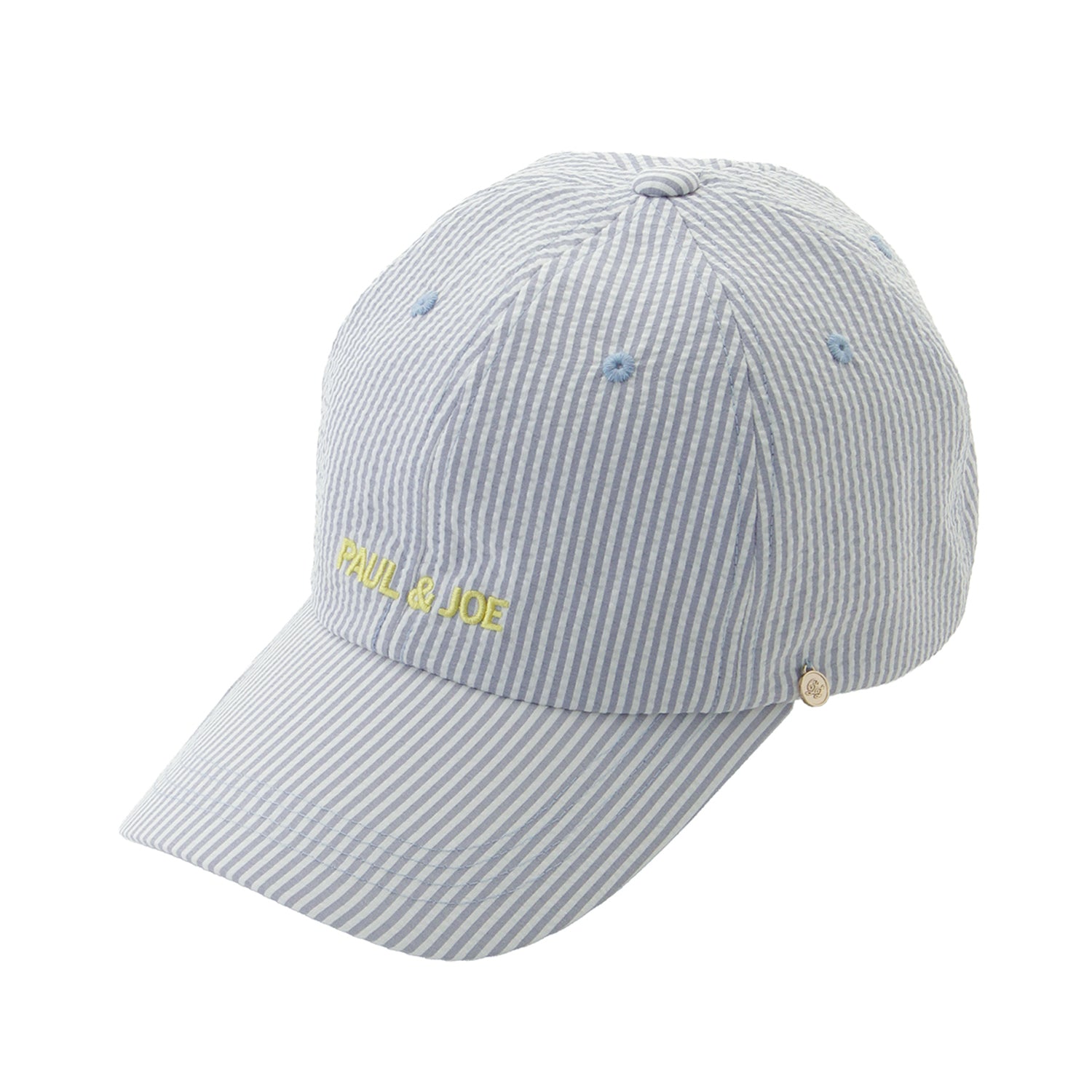 キャップ　ロゴ刺繍　ペールスカイ