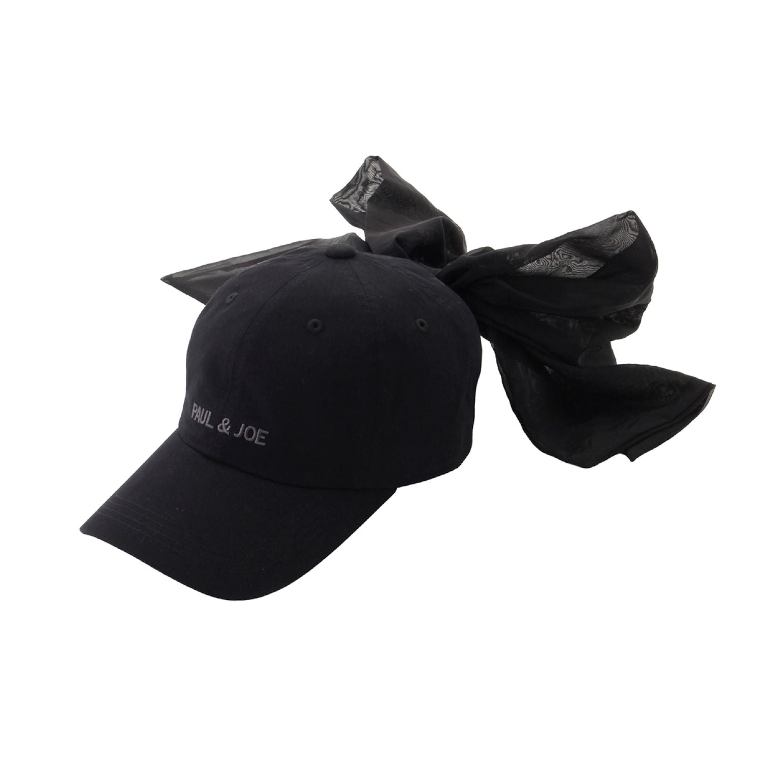 ビッグリボンキャップ　ブラック