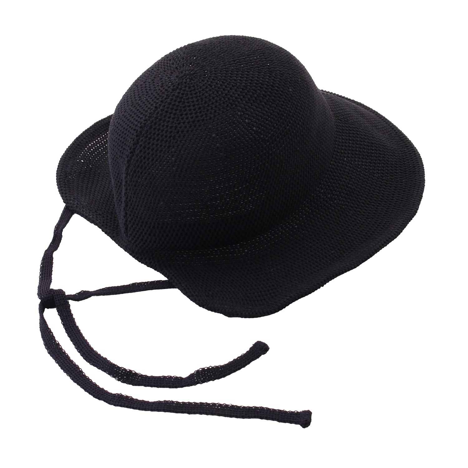 ひも付きボンネット　ディープブルー