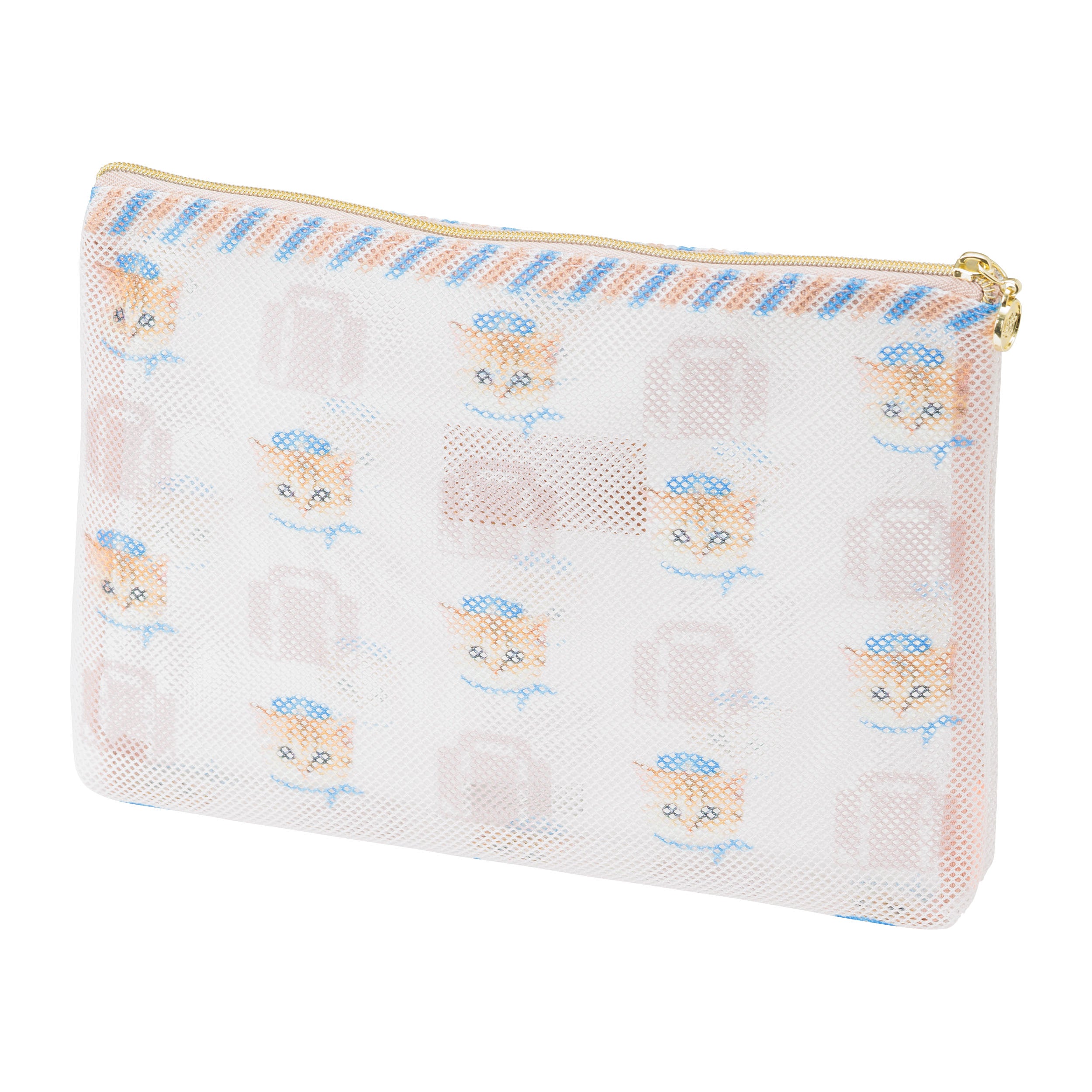 プリントメッシュフラットポーチ＜ヌネット・トラベル＞｜ポール