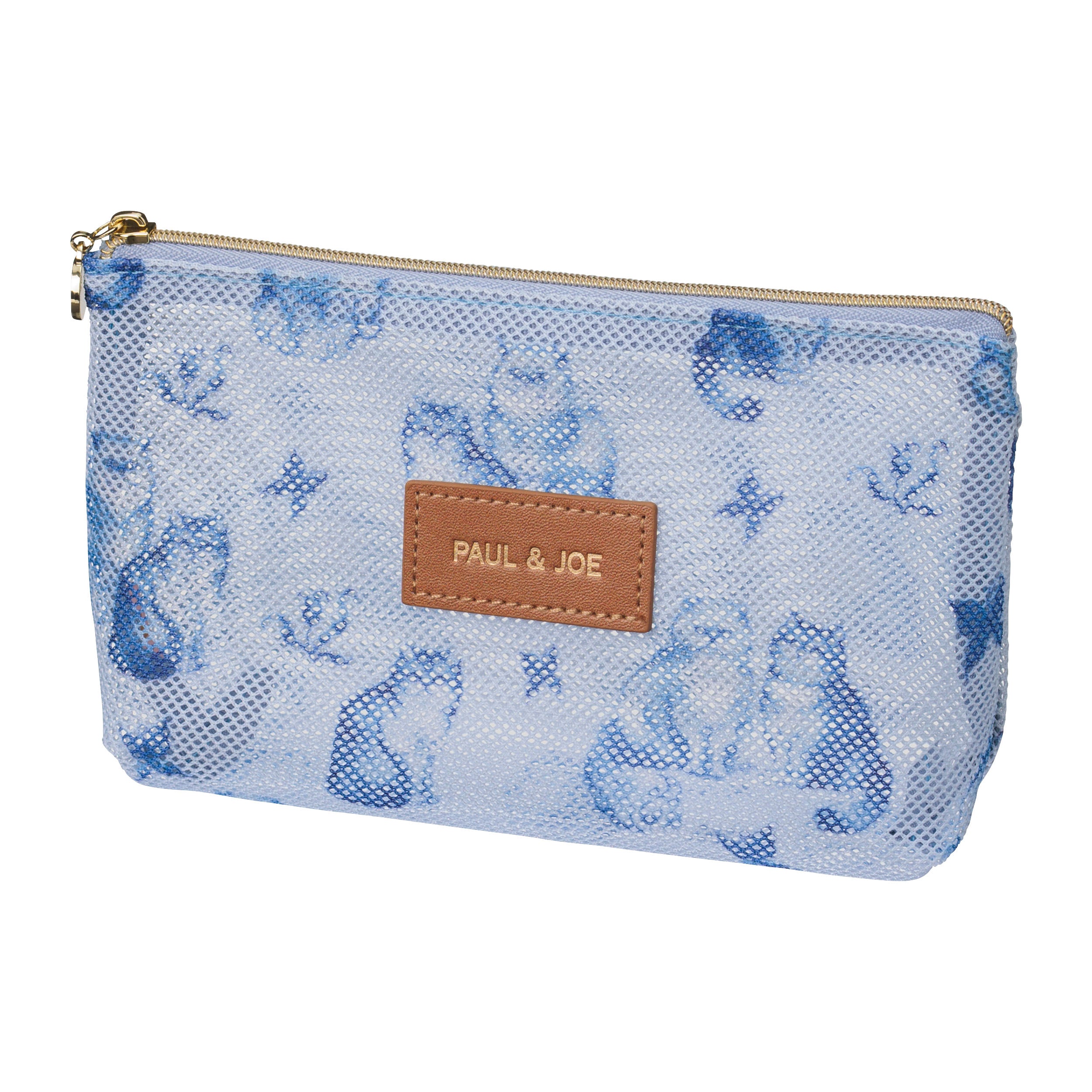 プリントメッシュポーチ＜アクワレル・キャッツ＞