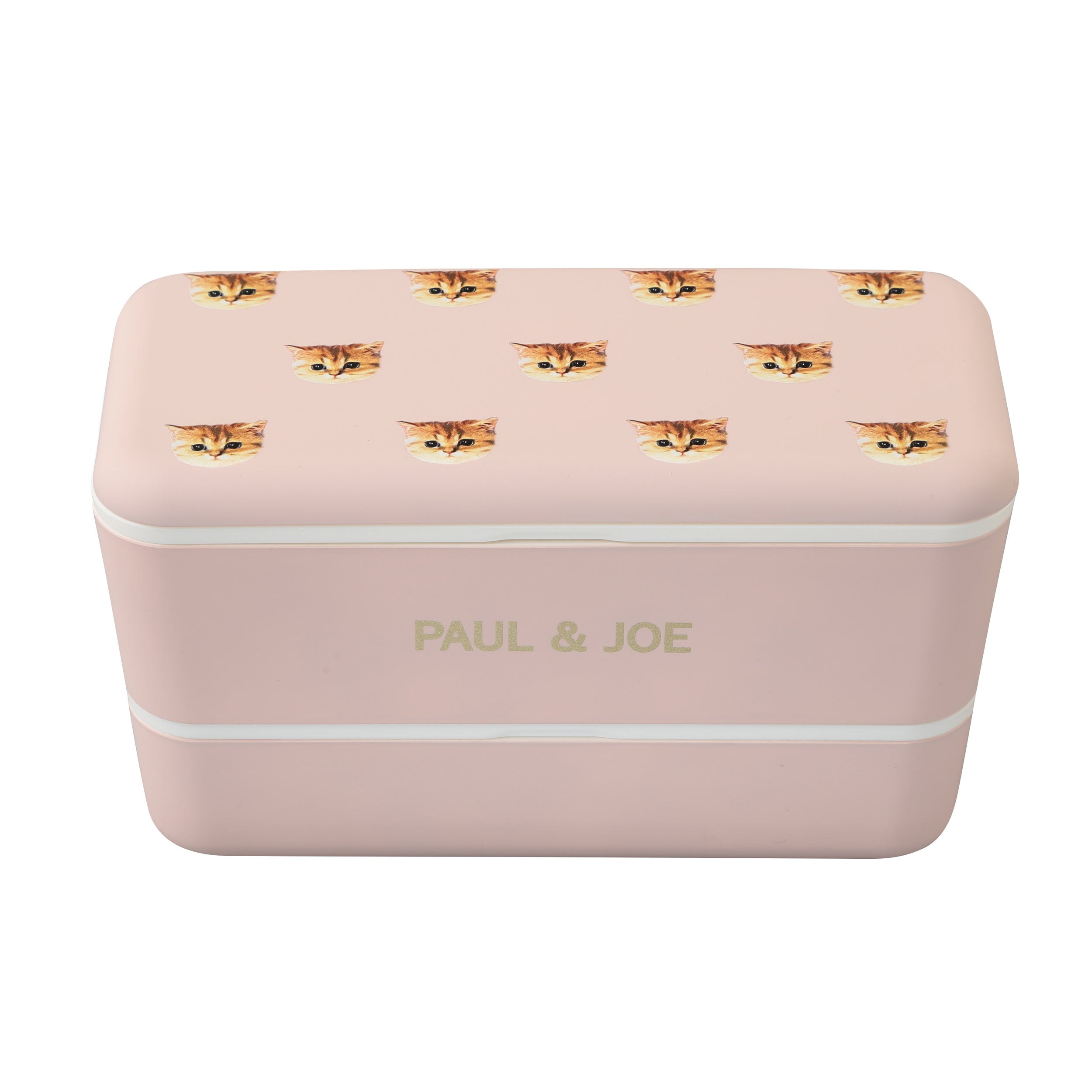 ランチボックス・長方形・2段 ＜ヌネット・ピンクベージュ＞