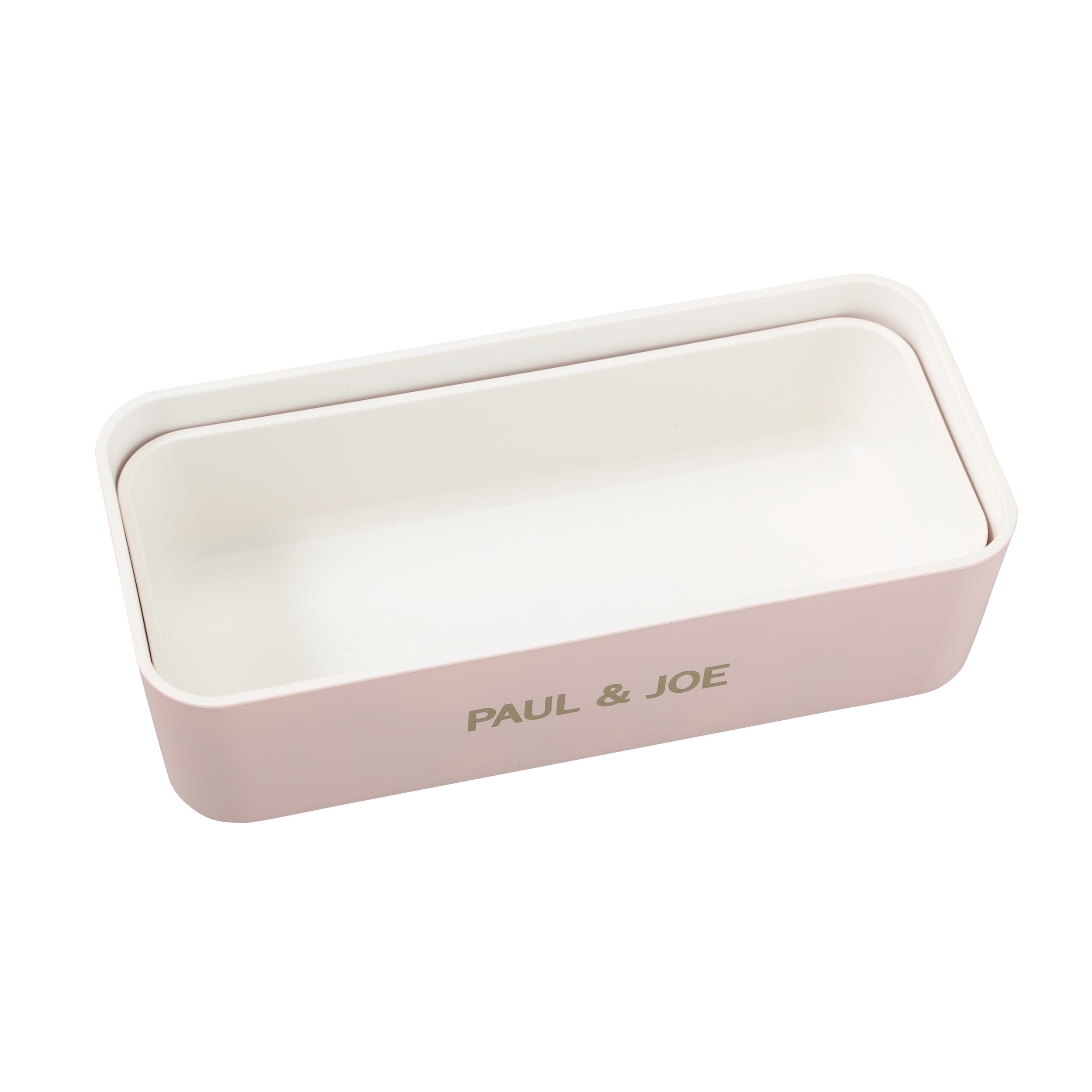 ランチボックス・長方形・2段 ＜ヌネット・ピンクベージュ＞