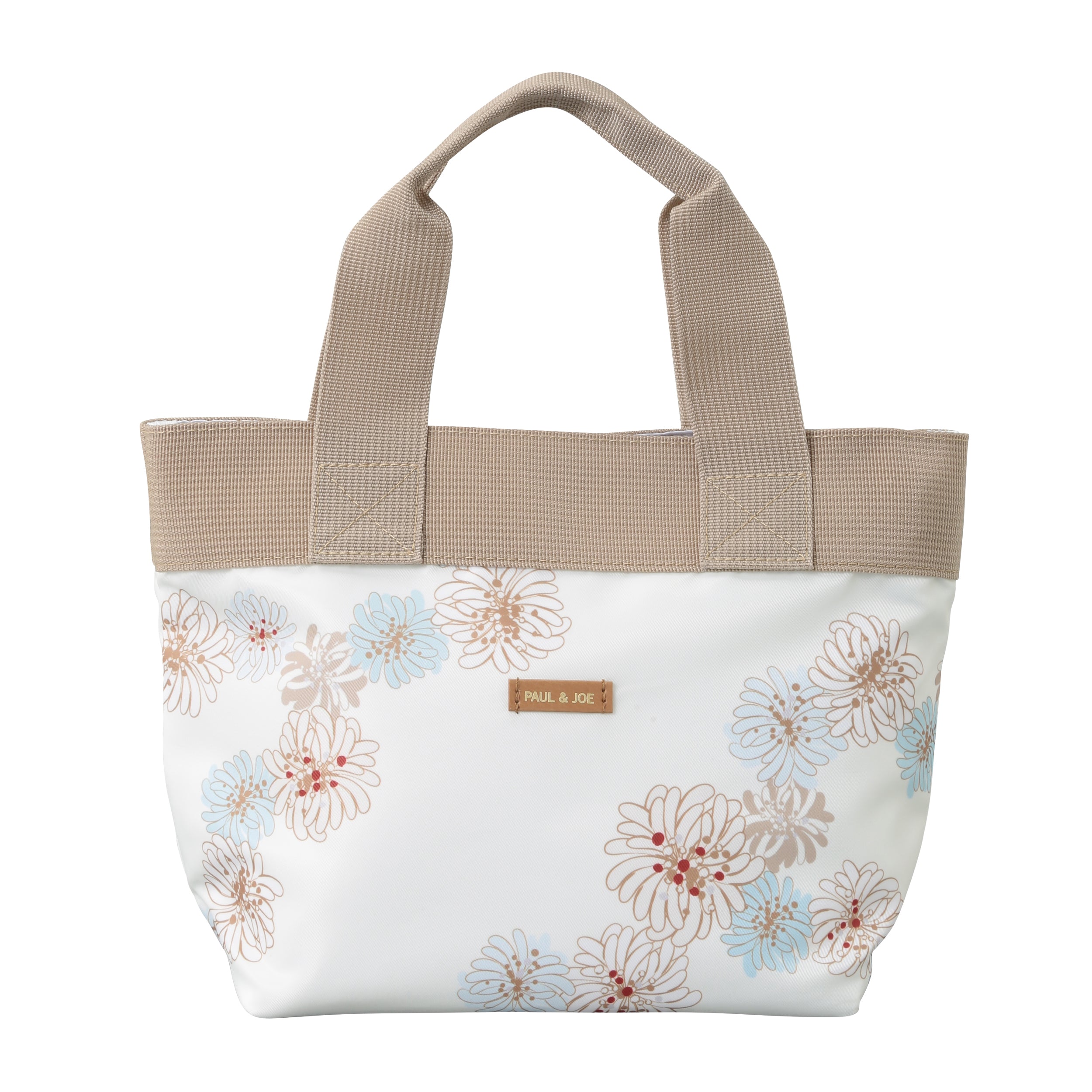 ランチトートバッグ＜クリザンテーム・ホワイト＞