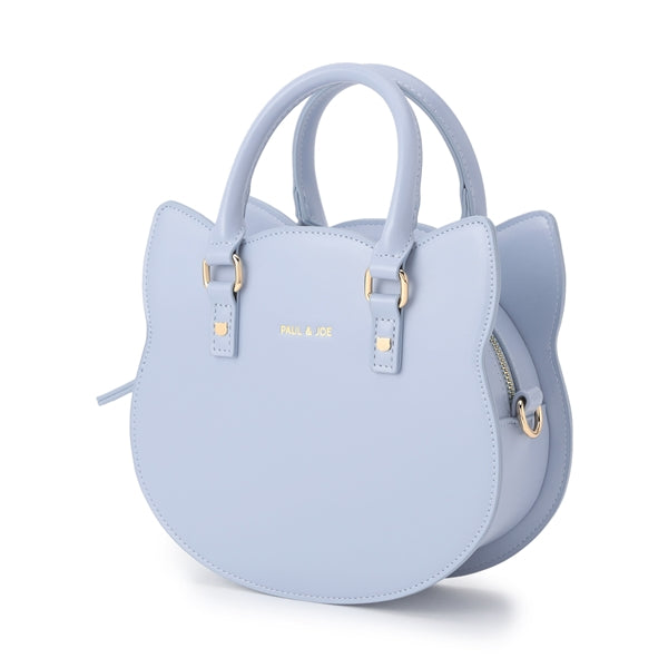 CAT FACE BAG　ハンドバッグ　ブルー