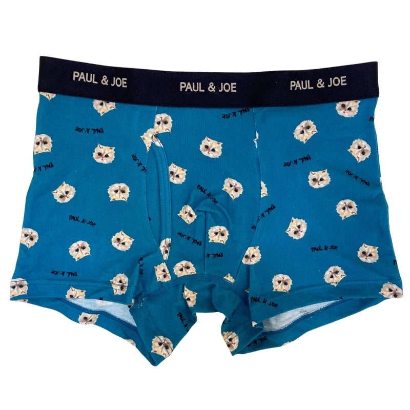 ジプシー総柄　前開きボクサーパンツ（グリーンブルー）