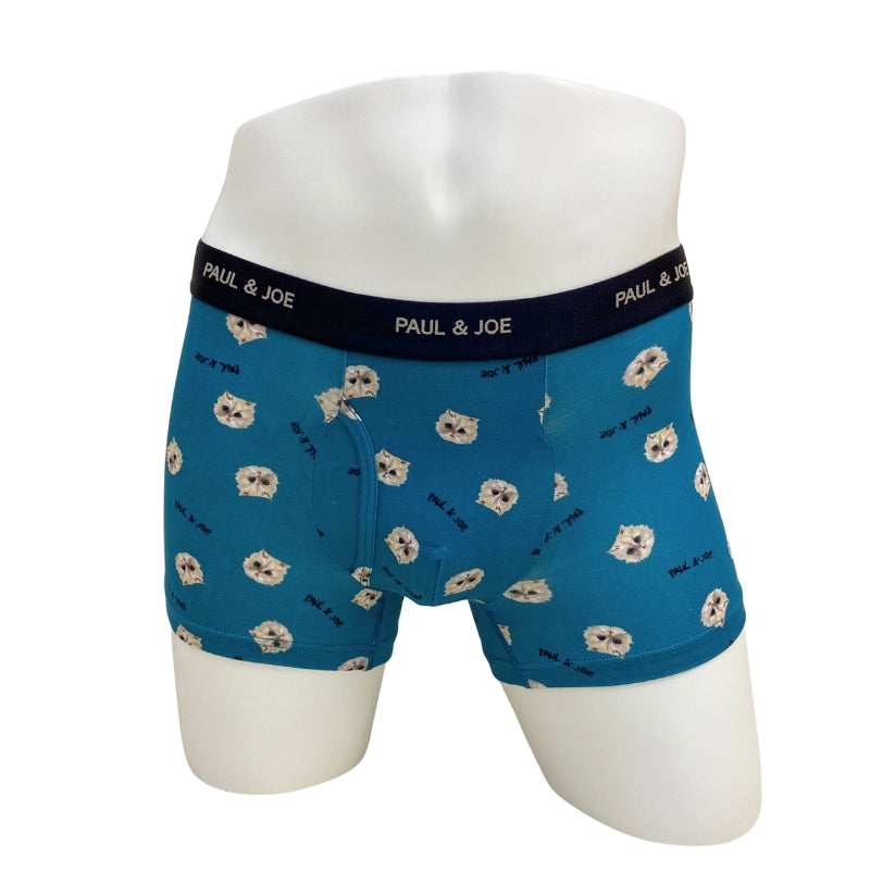 ジプシー総柄　前開きボクサーパンツ（グリーンブルー）