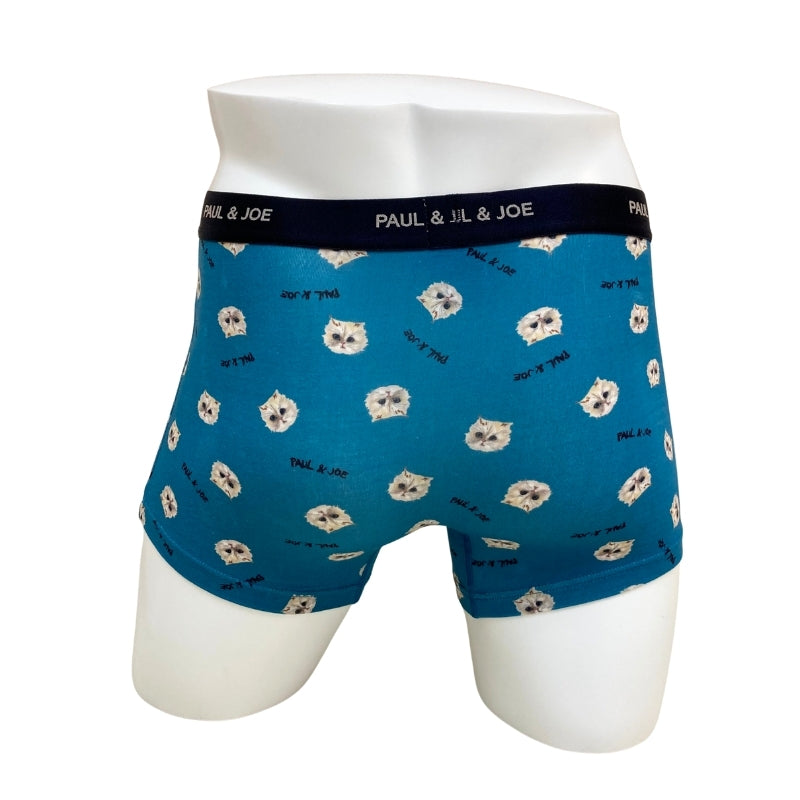 ジプシー総柄　前開きボクサーパンツ（グリーンブルー）