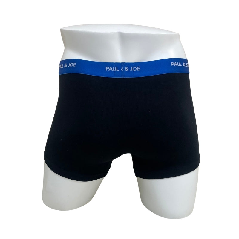 ヌネット刺繍柄　前開きボクサーパンツ（ブラック）