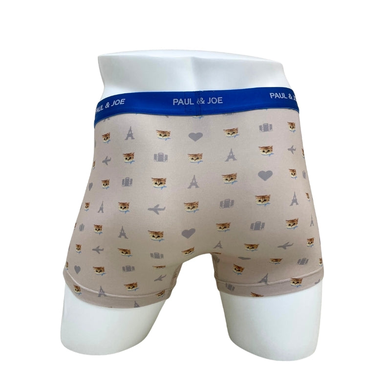 トラベルヌネット柄　前開きボクサーパンツ（ベージュ）