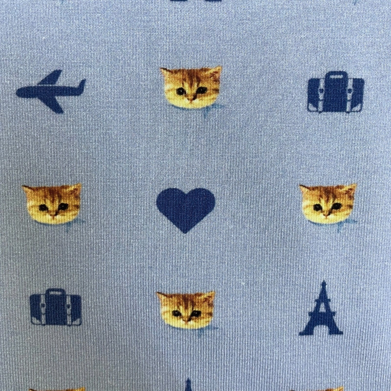 トラベルヌネット柄　前開きボクサーパンツ（サックス）