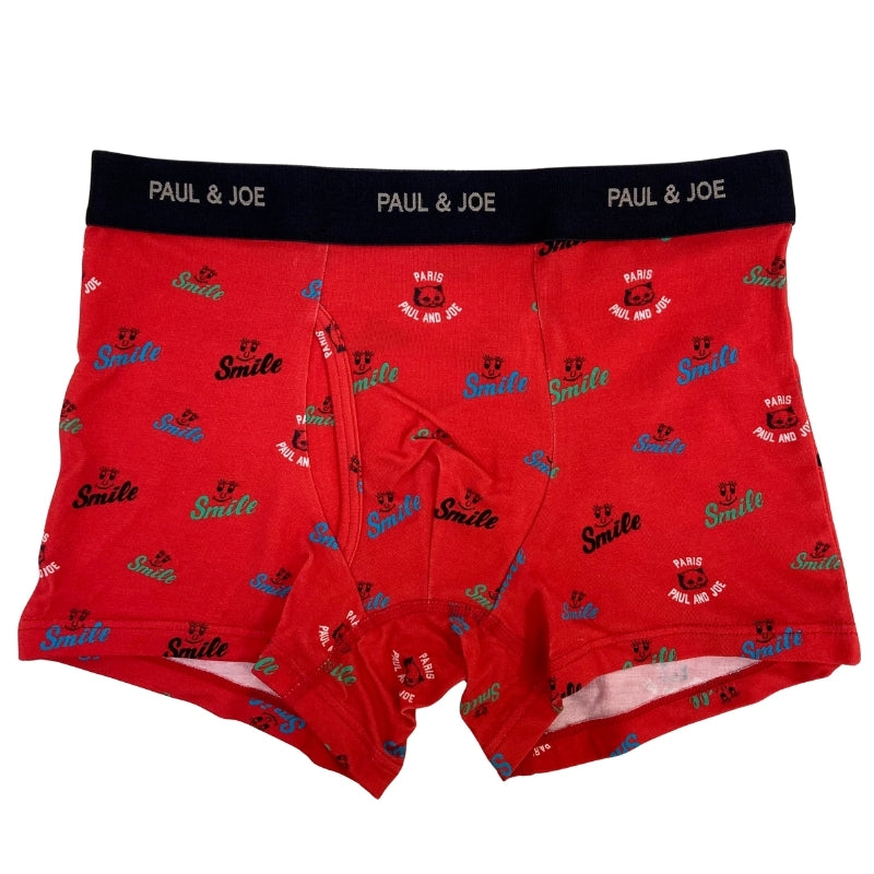 CUTEKITTY柄　前開きボクサーパンツ（レッド）