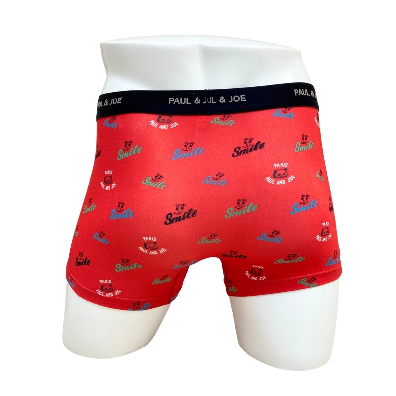 CUTEKITTY柄　前開きボクサーパンツ（レッド）