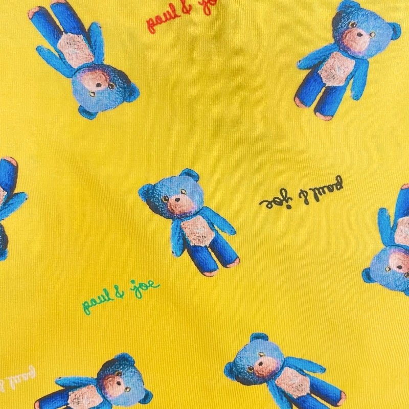 ブルーベアー柄　前開きボクサーパンツ（イエロー）