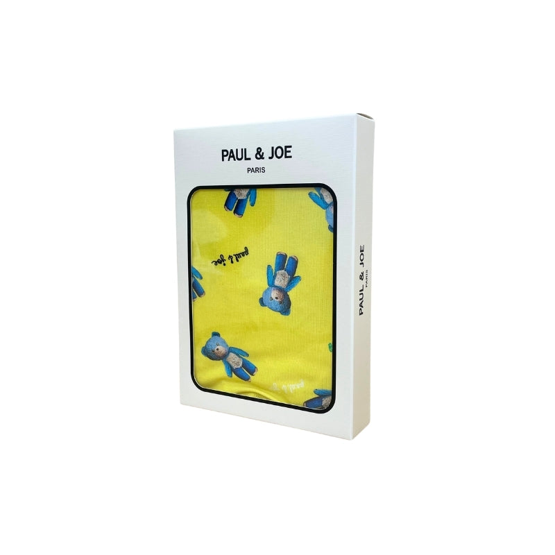 ブルーベアー柄　前開きボクサーパンツ（イエロー）