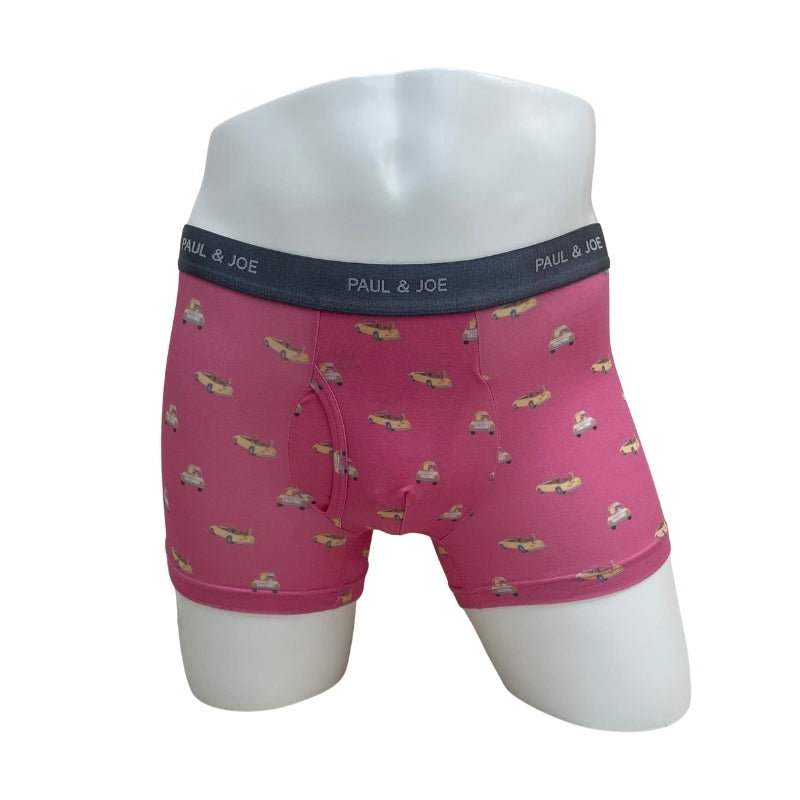 サーフィンヌネット柄　前開きボクサーパンツ（ピンク）