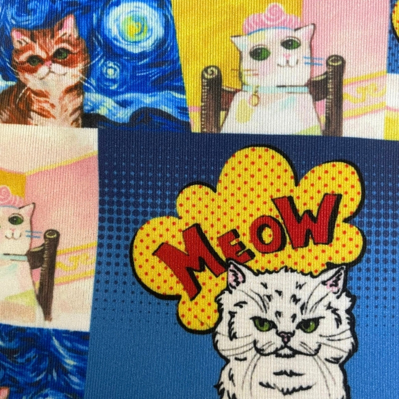 アート柄　前閉じボクサーパンツ（ブルー）