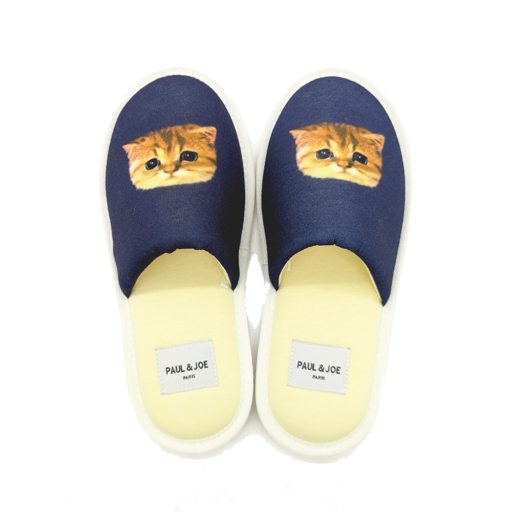 【レディース】ヌネットワンポイント 　ルームシューズ（ネイビー）