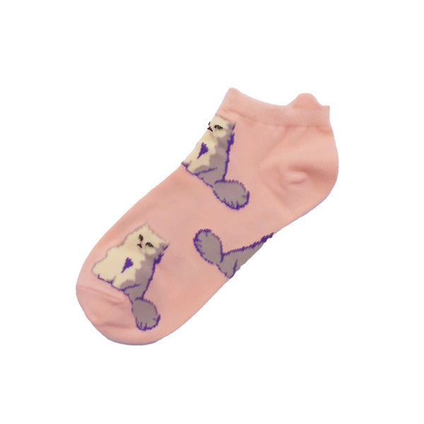 【レディース】ジプシー総柄　アンクル丈ソックス（ピンク）