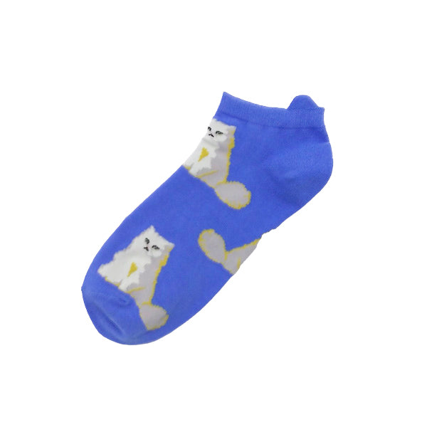 【レディース】ジプシー総柄　アンクル丈ソックス（サックス）
