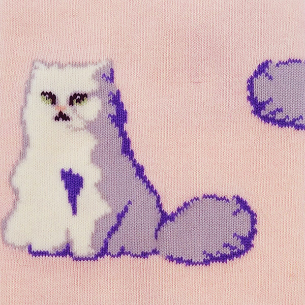 【レディース】ジプシー総柄　クルー丈ソックス（ピンク）