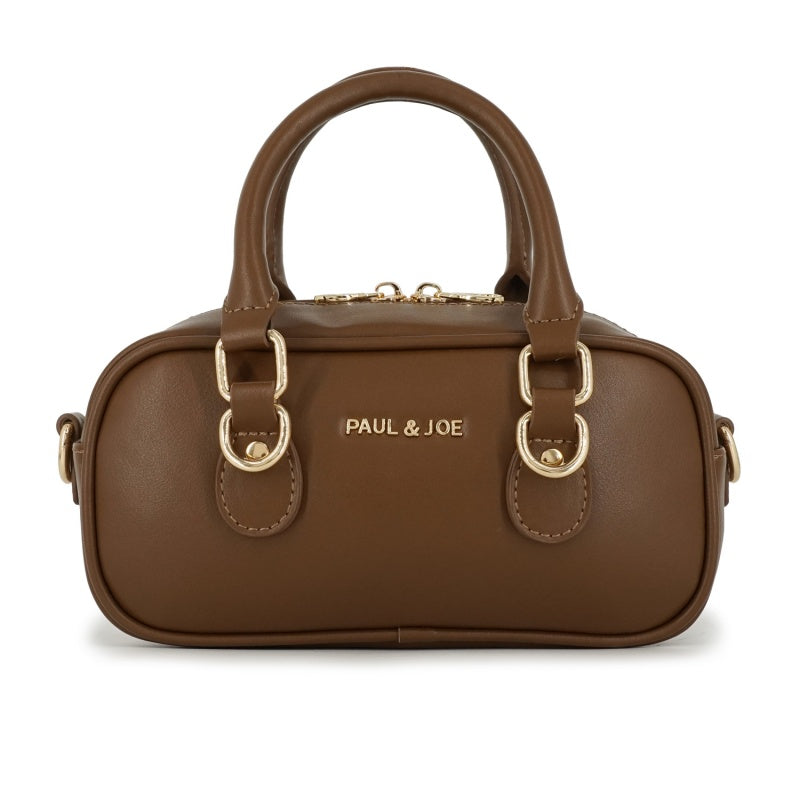 BAG WITH GIPSY&NOUNETTE CAHRM ミニボストンバッグ（ブラウン）