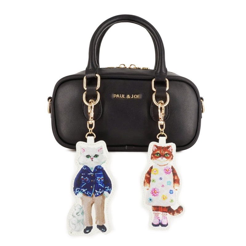 BAG WITH GIPSY&NOUNETTE CAHRM ミニボストンバッグ（ブラック）