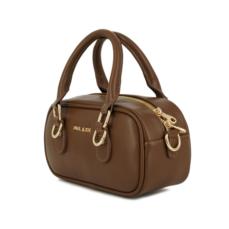 BAG WITH GIPSY&NOUNETTE CAHRM ミニボストンバッグ（ブラウン）