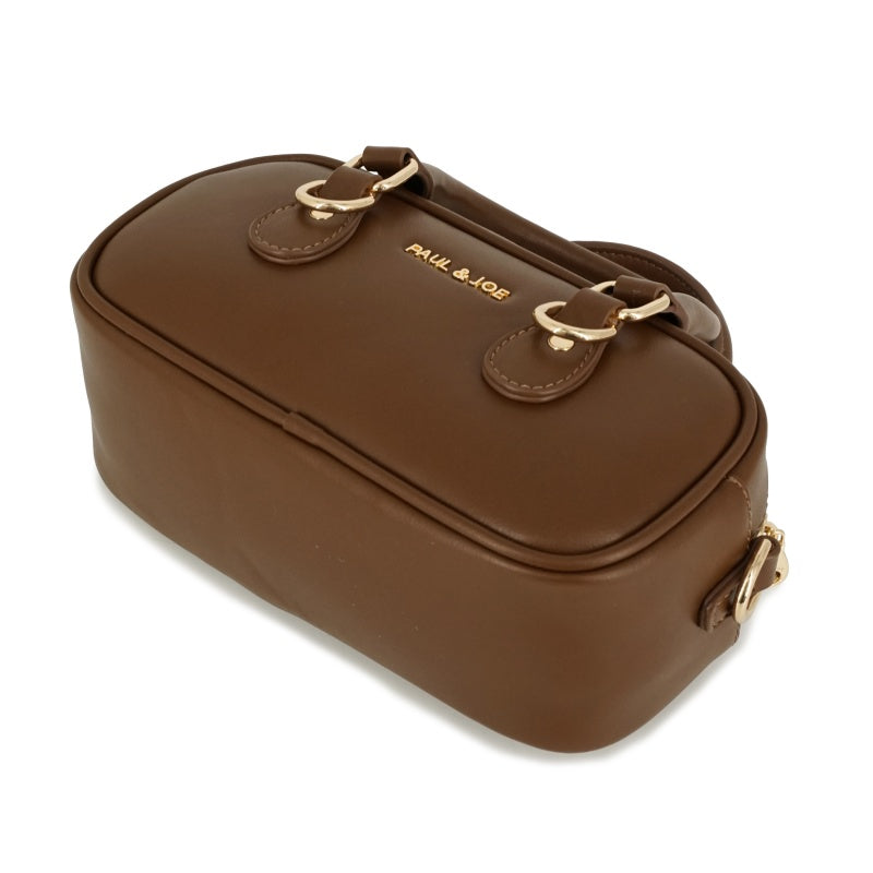 BAG WITH GIPSY&NOUNETTE CAHRM ミニボストンバッグ（ブラウン）
